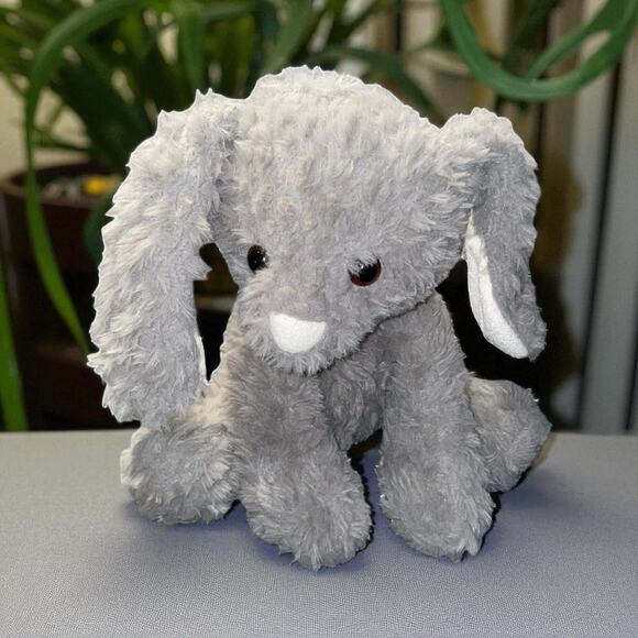 Walmart Plush Bunny Rabbit Nursery Shower Gift M Curly Brown Stuffed Animal 10” - Picture 13 of 13